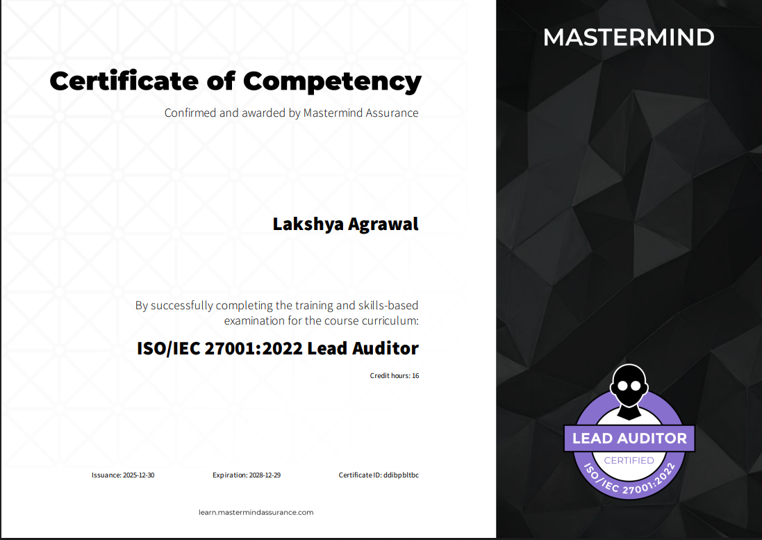 ISO 27001 Lead Auditor